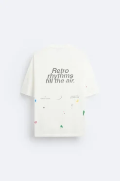 Clearance CAMISETA SALPICADURA TEXTOS Hombre Camisetas