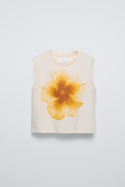 Niños ZARA 6 - 14 Años·Camisetas<CAMISETA SISA ESTAMPADO FLOR
