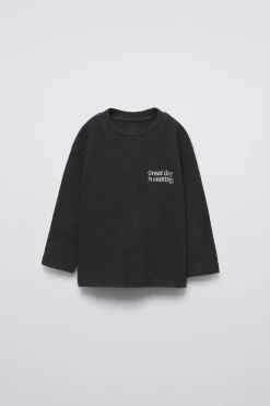 Niños ZARA 1½ - 6 Años·Camisetas|1½ - 6 Años·Camisetas<CAMISETA SOFT TOUCH TEXTO BORDADO