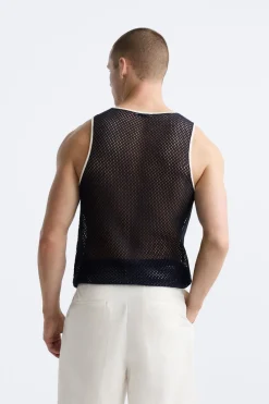 New CAMISETA TANK CONTRASTE Hombre Camisetas