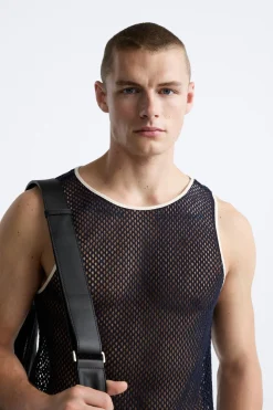 New CAMISETA TANK CONTRASTE Hombre Camisetas