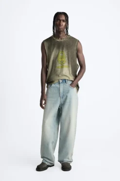 Discount CAMISETA TANK ESTAMPADO COMBINADO Hombre Jerséis / Chaquetas