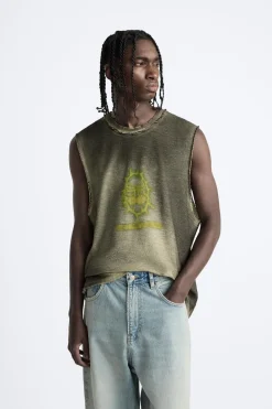 Discount CAMISETA TANK ESTAMPADO COMBINADO Hombre Jerséis / Chaquetas