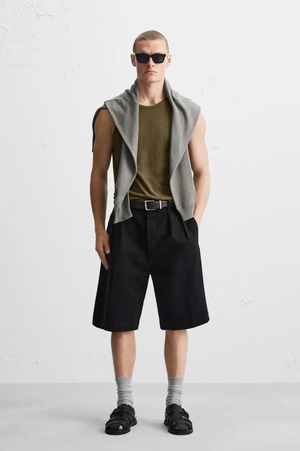 New CAMISETA TANK ESTRUCTURA CALADOS Hombre Camisetas