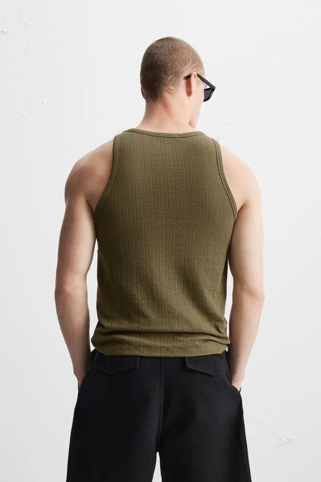 New CAMISETA TANK ESTRUCTURA CALADOS Hombre Camisetas