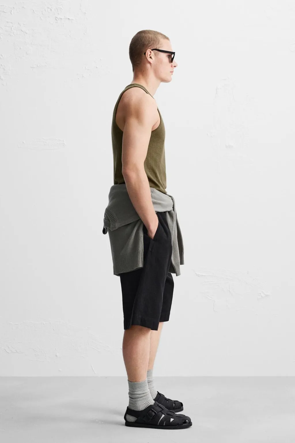 New CAMISETA TANK ESTRUCTURA CALADOS Hombre Camisetas