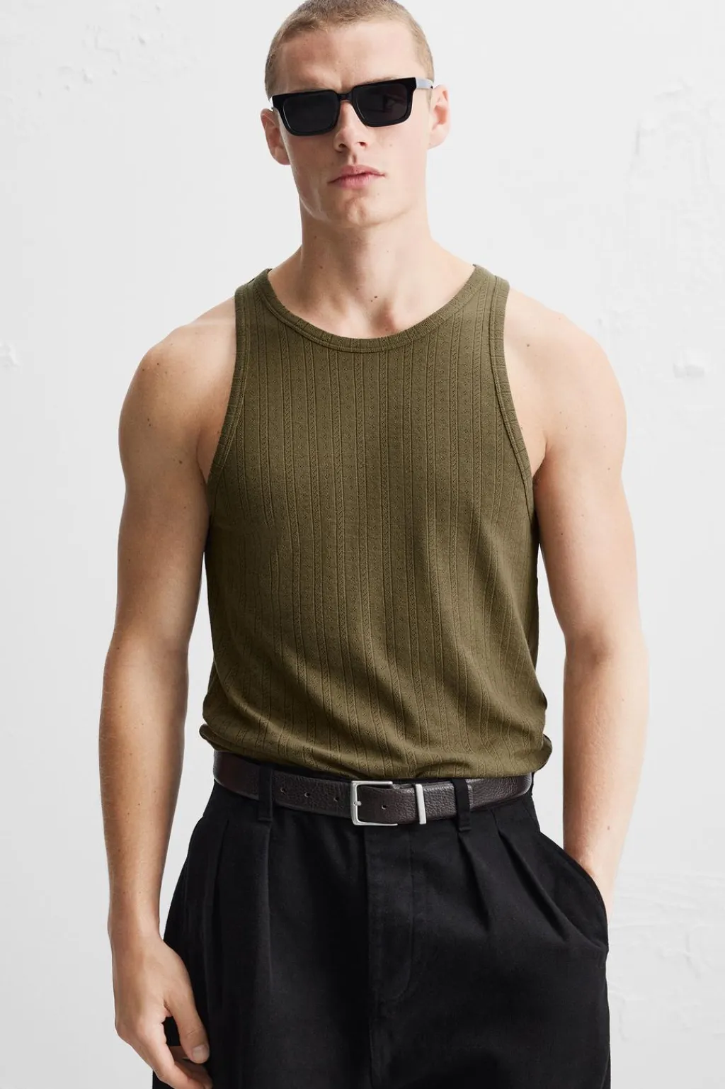 New CAMISETA TANK ESTRUCTURA CALADOS Hombre Camisetas