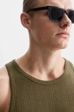 New CAMISETA TANK ESTRUCTURA CALADOS Hombre Camisetas