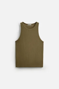 New CAMISETA TANK ESTRUCTURA CALADOS Hombre Camisetas