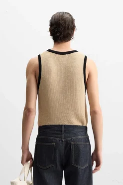 Sale CAMISETA TANK PUNTO CONTRASTE Hombre Camisetas