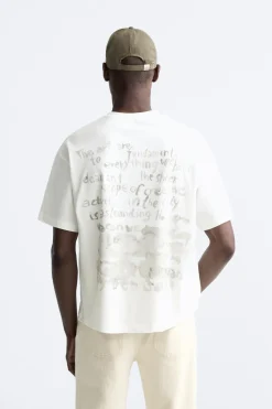 Online CAMISETA TEXTO ACUARELADO Hombre Camisetas