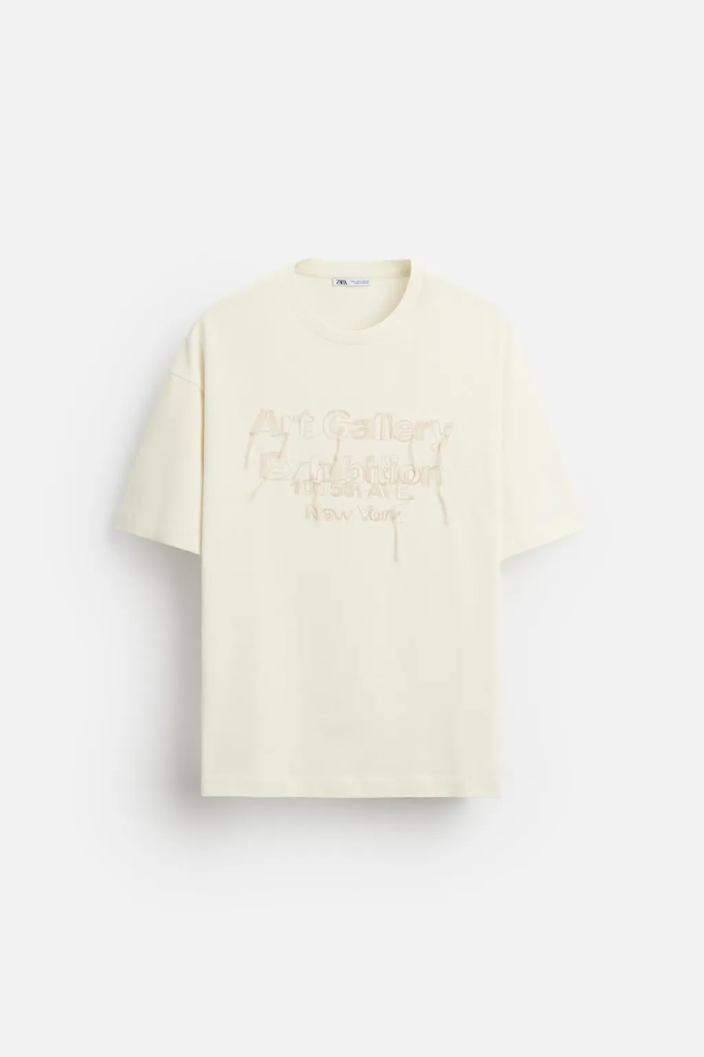 Outlet CAMISETA TEXTO BORDADO Hombre Camisetas