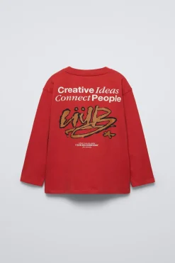 Niños ZARA 6 - 14 Años·Camisetas<CAMISETA TEXTO CREATIVE