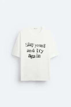 Sale CAMISETA TEXTO ESTAMPADO Hombre Camisetas