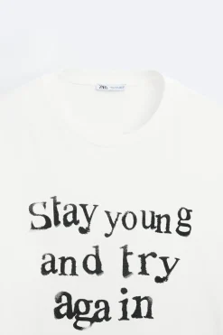 Sale CAMISETA TEXTO ESTAMPADO Hombre Camisetas