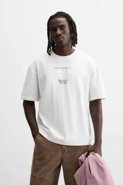 Fashion CAMISETA TEXTO ESTAMPADO Hombre Camisetas