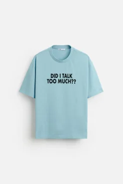 New CAMISETA TEXTO ESTAMPADO Hombre Camisetas