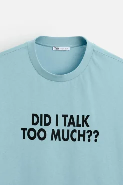 New CAMISETA TEXTO ESTAMPADO Hombre Camisetas