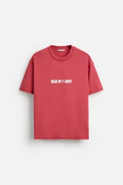 Hot CAMISETA TEXTO ESTAMPADO Hombre Camisetas