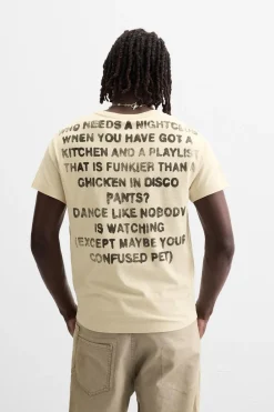 Fashion CAMISETA TEXTO ESTAMPADO Hombre Camisetas