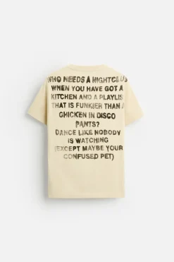 Fashion CAMISETA TEXTO ESTAMPADO Hombre Camisetas