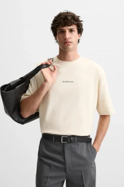 Discount CAMISETA TEXTO ESTAMPADO Hombre Camisetas