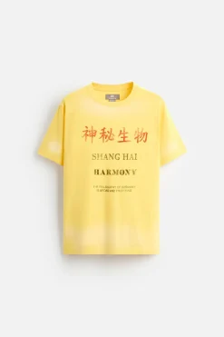 New CAMISETA TEXTO ESTAMPADO Hombre Camisetas