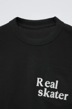 Niños ZARA 1½ - 6 Años·Camisetas|6 - 18 Meses·Camisetas<CAMISETA TEXTO FLOCK