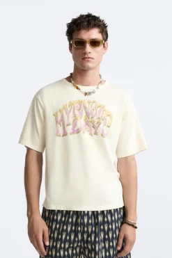 Fashion CAMISETA TEXTO LAVADO LIMITED EDITION Hombre Camisetas