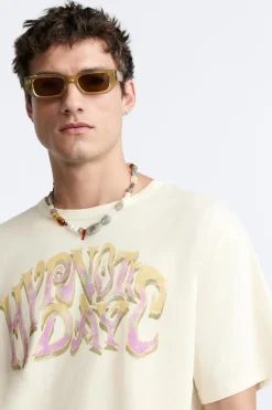 Fashion CAMISETA TEXTO LAVADO LIMITED EDITION Hombre Camisetas