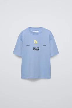 Niños ZARA 6 - 14 Años·Camisetas<CAMISETA TEXTO ROLLING INTO THE WEEK