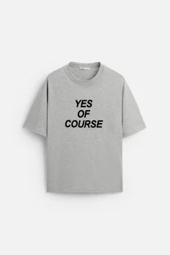 Sale CAMISETA TEXTO TEXTURA Hombre Camisetas