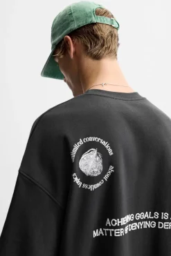 Best CAMISETA TEXTOS COMBINADOS RELIEVE Hombre Camisetas