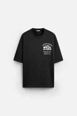 Best CAMISETA TEXTOS COMBINADOS RELIEVE Hombre Camisetas