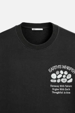 Best CAMISETA TEXTOS COMBINADOS RELIEVE Hombre Camisetas