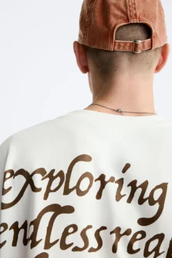 Hot CAMISETA TEXTOS ESTAMPADOS Hombre Camisetas