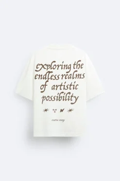 Hot CAMISETA TEXTOS ESTAMPADOS Hombre Camisetas