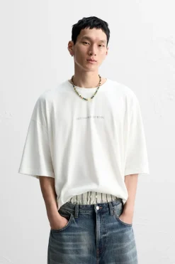 Outlet CAMISETA TEXTOS ESTAMPADOS Hombre Camisetas