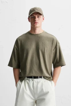 Online CAMISETA TEXTURA RÚSTICA Hombre Camisetas