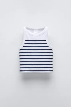 Niños ZARA 6 - 14 Años·Camisetas<CAMISETA TOP RAYAS