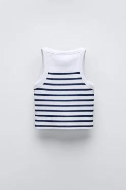 Niños ZARA 6 - 14 Años·Camisetas<CAMISETA TOP RAYAS