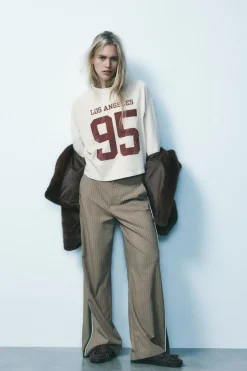 Fashion CAMISETA VARSITY EFECTO LAVADO Mujer Sudaderas / Joggers