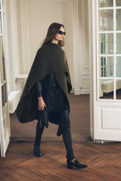 Discount CAPA ASIMÉTRICA MEZCLA LANA ZW COLLECTION Mujer Abrigos / Anoraks