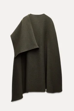 Discount CAPA ASIMÉTRICA MEZCLA LANA ZW COLLECTION Mujer Abrigos / Anoraks