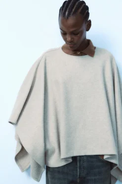 Outlet CAPA ASIMÉTRICA SOFT Mujer Chaquetas / Cazadoras