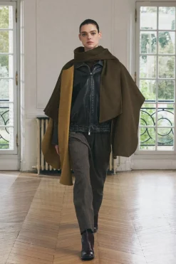 Online CAPA CON LANA BUFANDA Mujer Chaquetas / Cazadoras