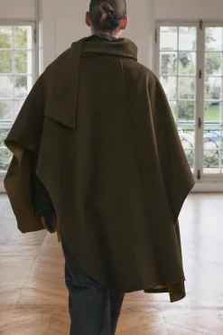 Online CAPA CON LANA BUFANDA Mujer Chaquetas / Cazadoras