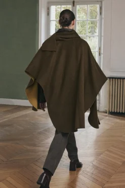 Online CAPA CON LANA BUFANDA Mujer Chaquetas / Cazadoras