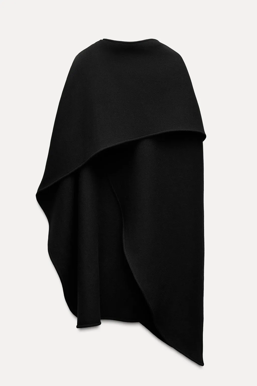 Online CAPA LANA ASIMÉTRICA MEZCLA LANA MANTECO ZW COLLECTION Mujer Abrigos / Anoraks