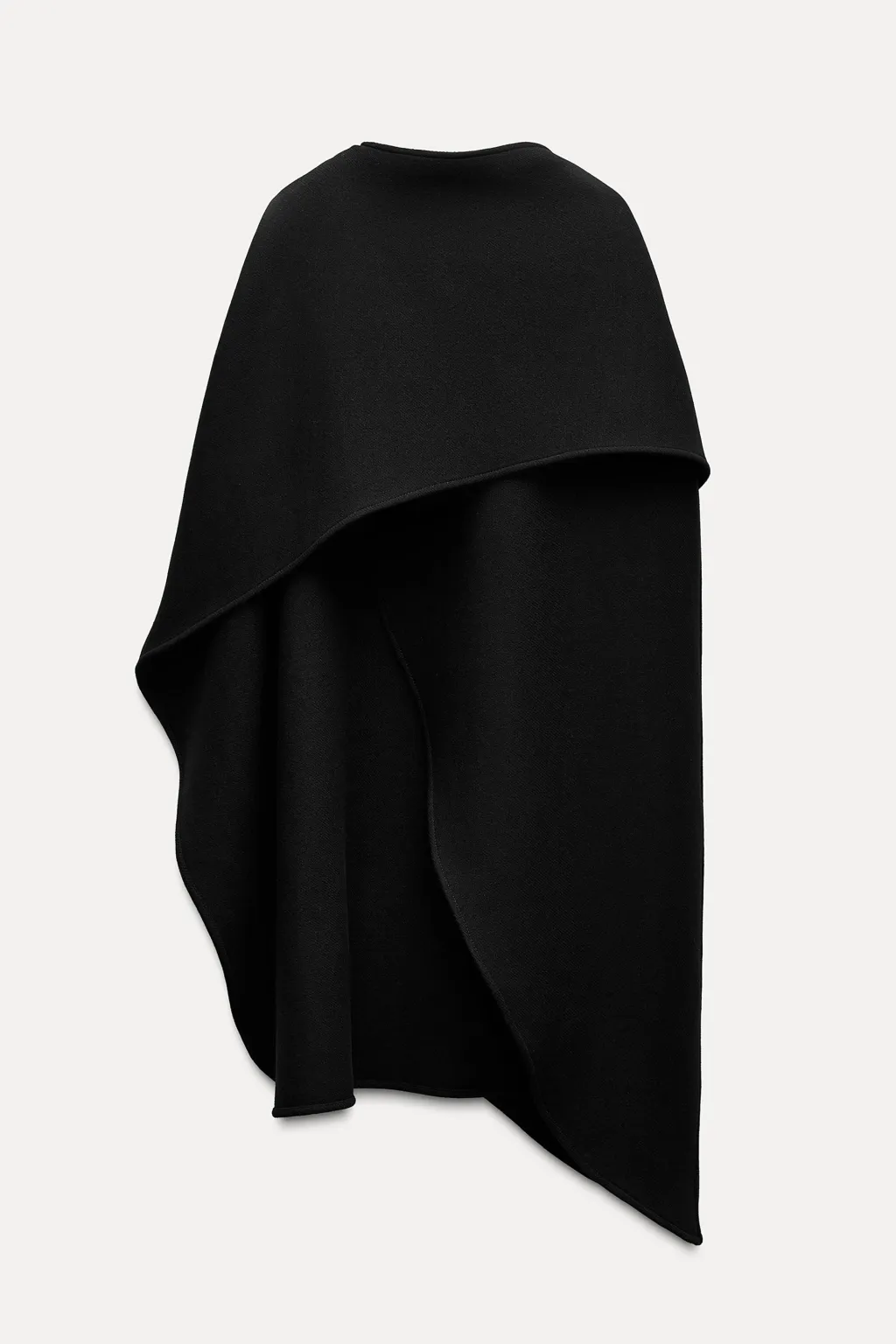 Online CAPA LANA ASIMÉTRICA MEZCLA LANA MANTECO ZW COLLECTION Mujer Abrigos / Anoraks